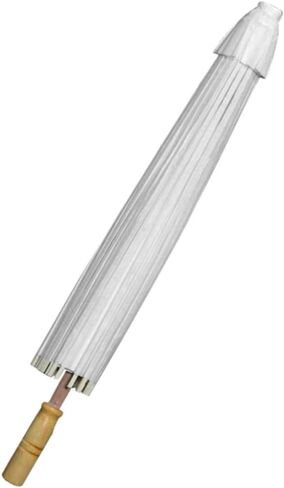 LIFKOME White Paper Umbrella for Wedding Bride with Elegant Design, Lightweight and Portable Parasol for Outdoor Gatherings and Photography, Traditional Japanese Style Wedding Decoration in Kuwait