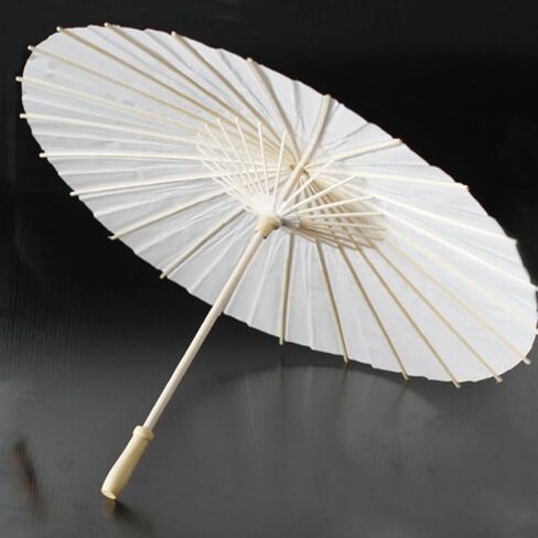 LIFKOME White Paper Umbrella for Wedding Bride with Elegant Design, Lightweight and Portable Parasol for Outdoor Gatherings and Photography, Traditional Japanese Style Wedding Decoration in Kuwait