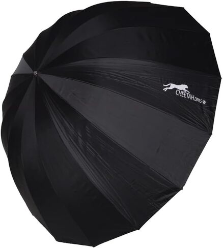 Cheetah Stand DP65W 65" White Umbrella with Fiberglass Rods and White Diffuser Cloth in Kuwait