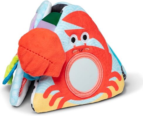 Melissa & Doug Ocean Tummy Time Triangle Infant Baby Toy, Soft Sensory Toy with Textures, Mirror, for Newborns to Ages 6 Months in Kuwait