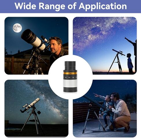 Zoom Eyepiece for Telescope, Zoom 7 to 21mm 1.25 inch Telescope Eyepiece for Low Power and High Power Viewing, Works with Any Telescope that Accepts 1.25" Eyepieces in Kuwait