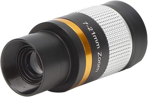 Zoom Eyepiece for Telescope, Zoom 7 to 21mm 1.25 inch Telescope Eyepiece for Low Power and High Power Viewing, Works with Any Telescope that Accepts 1.25" Eyepieces in Kuwait