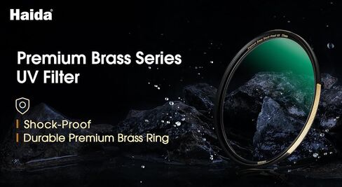 Haida Premium Brass MCUV Filter Shockproof Tempered Optical Glass Ultra Thin Ideal for Wide Angle (52mm) in Kuwait