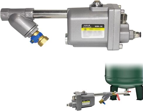 WBK-58 Zero Air Loss Automatic Drain Valve, 1.6 Mpa Air Compressor Automatic Drain Valve, No-Power Mechanical Float Drainer for Compressed Air Tanks, Filters, Separators in Kuwait