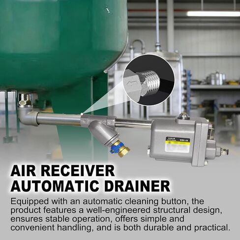 WBK-58 Zero Air Loss Automatic Drain Valve, 1.6 Mpa Air Compressor Automatic Drain Valve, No-Power Mechanical Float Drainer for Compressed Air Tanks, Filters, Separators in Kuwait