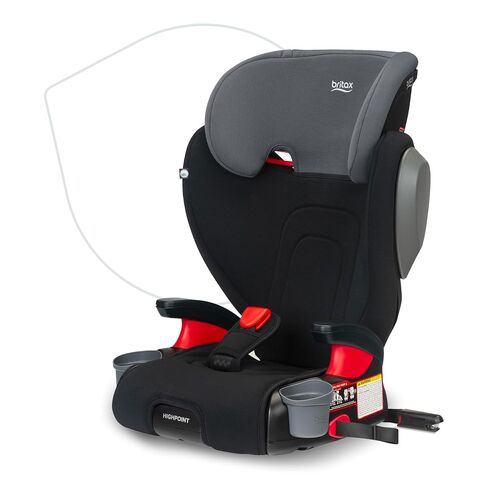 Britax Highpoint Backless Belt-Positioning Booster Seat, SafeWash Black Ombre in Kuwait