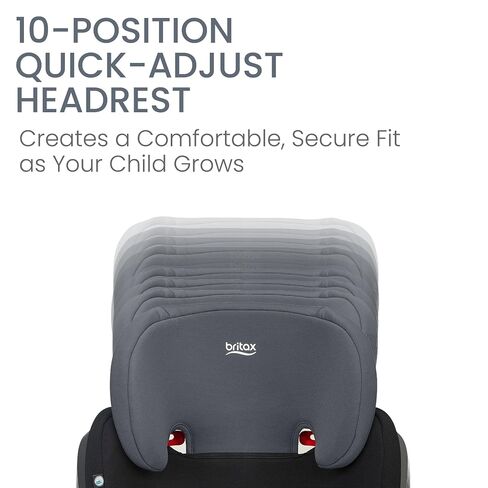 Britax Highpoint Backless Belt-Positioning Booster Seat, SafeWash Black Ombre in Kuwait