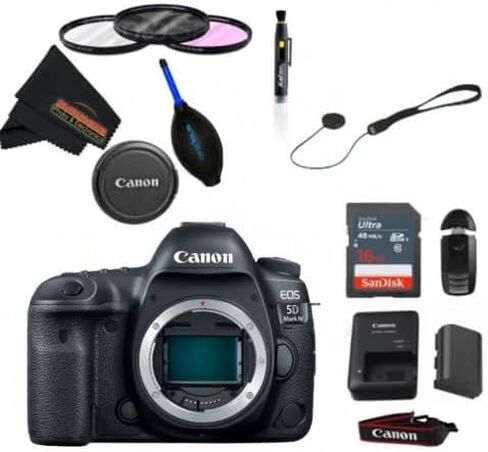 Canon EOS 5D Mark IV DSLR Body (w/Sunshine Advanced Accessories Bundle) in Kuwait