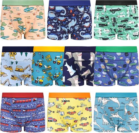 MooMoo Baby Toddler Boys Potty Trainer Underwear Cotton Boxer Style | Boys Boxer Briefs, Absorbent, Helps Kids Recognize Wetness, Washable & Reusable for Potty Training in Kuwait