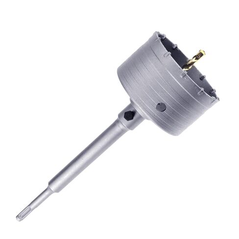 95mm / 3-3/4inch Concrete Hole Saw with 220mm(8.66 inch) SDS Plus Shank Connecting Rod Cement Hole Saw for Cement Brick Concrete Stone Wall (95mm / 3-3/4") in Kuwait
