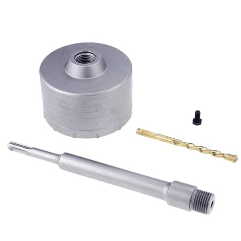 95mm / 3-3/4inch Concrete Hole Saw with 220mm(8.66 inch) SDS Plus Shank Connecting Rod Cement Hole Saw for Cement Brick Concrete Stone Wall (95mm / 3-3/4") in Kuwait