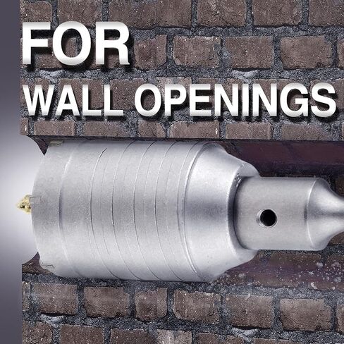 95mm / 3-3/4inch Concrete Hole Saw with 220mm(8.66 inch) SDS Plus Shank Connecting Rod Cement Hole Saw for Cement Brick Concrete Stone Wall (95mm / 3-3/4") in Kuwait