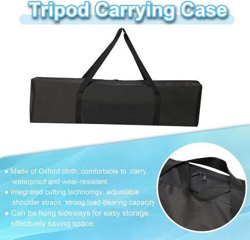 PATIKIL 40.55"x11.02" Tripod Carrying Case, 1Pack Oxford Cloth Padded Tripod Bag with Handles for Light Stands Tripod Photography Accessories, Black in Kuwait