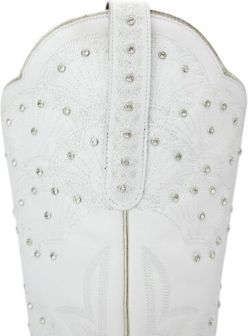 Lane Women's Boot Barn X Women'S Calypso Leather Western Bridal Snip Toe White 7 M US in Kuwait