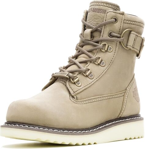 Harley-Davidson FOOTWEAR Womens Marconi Riding Casual Boots Ankle Low Heel 1-2" in Kuwait