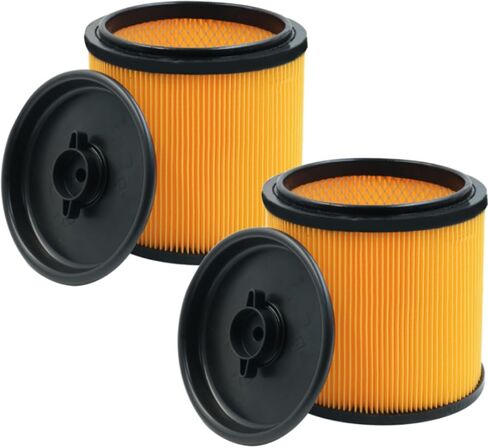 Replacement for Vacmaster Filter 5 to 16 Gallon, Hart Shop Vac 5-20 Gallon | 2 Pack VCFS Shop Vac Filter, VBV1210 Cartridge Vacuum Filter for Wet/Dry Vacs in Kuwait