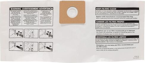 Shop-Vac 9066900 Disposable Filter Bags (3-Pack) | Fits 3 Gallon Tanks, Ideal for Dry Pickup, Non-Hazardous Materials, Compatible With Shop-Vac 3 Gallon Models in Kuwait