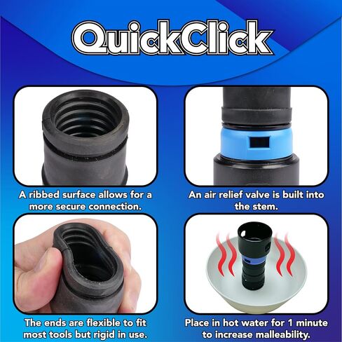 Cen-Tec Systems 95248 Quick Click Expanded Multi-Brand Power Tool Adapter Set for Dust Collection in Kuwait