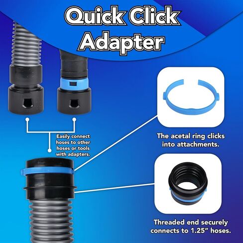 Cen-Tec Systems 95248 Quick Click Expanded Multi-Brand Power Tool Adapter Set for Dust Collection in Kuwait
