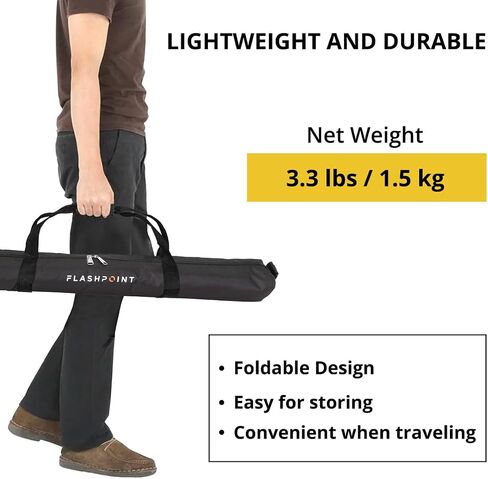 Flashpoint Pro Heavy-Duty Air-Cushioned Light Stand (Yellow, 7.2') in Kuwait