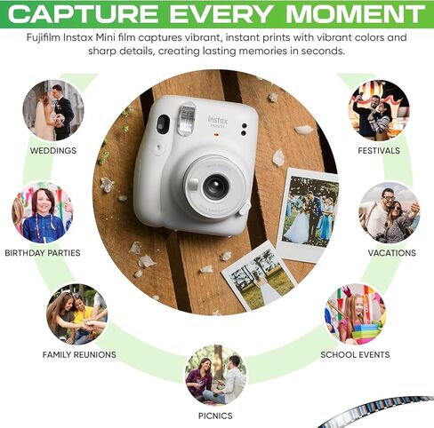 Fujifilm Instax mini Instant Daylight Film (Twin Packs + 32 GB USB Flash Drive) with Sunshine Photo Microfiber Cleaning Cloth... (6 Twin Packs + 32 GB USB Drive) in Kuwait