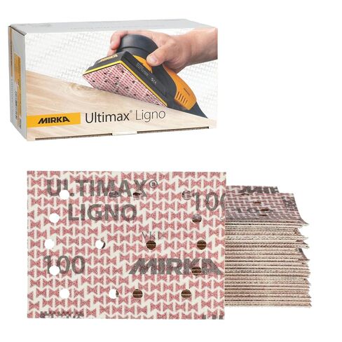 Mirka Abrasive Sheets Ultimax Ligno 3x4 inch P150 Hook and Loop 50 Pack in Kuwait