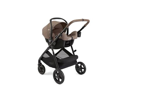 Joie Baby, Ginger and Rue Travel System – 4-in-1 Travel System with Lightweight Baby Car Seat and an Included Anti-Rebound Base for Easy Install and Height-Adjustable Stroller (Mocha) in Saudi Arabia