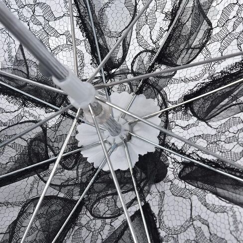 Wedding Parasol Lace Bride Umbrella Stylish Decor for Celebrations and Photography 22.8in Diameter in Kuwait