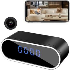 Hidden Camera Clock 1080P Wireless spy Camera Indoor Security Nanny Camera with Motion Detection Home Security Device in Kuwait