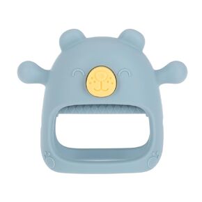 Nuby Silicone Wrist Teething Mitten - Baby Teether Ring - 3+ Months - Brown Bear | Brown Bear in Kuwait