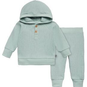 Modern Moments by Gerber Baby Girls Mini-Waffle 2 Piece Hoodie and Pant Set in Kuwait