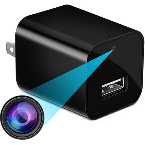 PATTERSON 1080P Camera USB Charger - Mini WiFi Camera with Motion Detection, Night Vision, App Connectivity for Home Monitoring in Kuwait