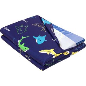 Kids Nap Mat Cover with Sewn-in Flap, 50 x 26.5 inches, Sleep Mat Cover for Preschool, Daycare, Washable in Kuwait