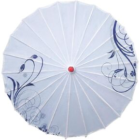 32 Inch Chinese Style Oiled Paper Umbrella Oil Paper Parasol for Stage Scenes Music Festivals Party Favors Film Photography, Style C in Kuwait
