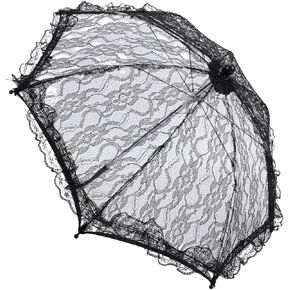 Fabater Romantic Bridal Parasol Lightweight Lace Umbrella for Vintage Events and Photo Shoots 16.54in in Kuwait