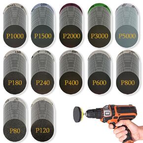240Pcs 2 Inch Sanding Discs, Assorted 80 to 5000 Grit Silicon Carbide Hook & Loop Sandpaper for Wood Metal Car (2 inch 80-5000 Grit) in Kuwait