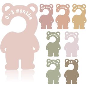 Baby Closet Dividers Baby Clothes Organizer Nursery Closet Size Dividers Double Sided Baby Clothes Hanger Size Organizer Nursery Clothes Separator from Newborn to 24+ Months for Baby Clothes Storage in Saudi Arabia