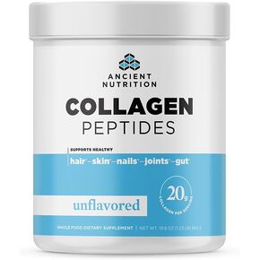 Ancient Nutrition Collagen Peptides, Collagen Peptides Powder, Unflavored Hydrolyzed Collagen, Supports Healthy Skin, Joints, Gut, Keto and Paleo Friendly, 28 Servings, 20g Collagen per Serving | Hydrolyzed Collagen, Supports Healthy Skin, Joints, Gut, Ke in Kuwait