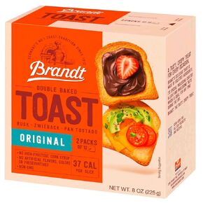 Brandt Zwieback Rusk | Sweetened Crispy Bread | Perfect for Teething Children | Enjoy With Sweet or Savory toppings | 8 oz in Kuwait