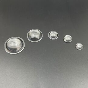 5Pcs PMMA Flat Convex Lens Set 10-38mm(5pcsx12.5mm) in Kuwait