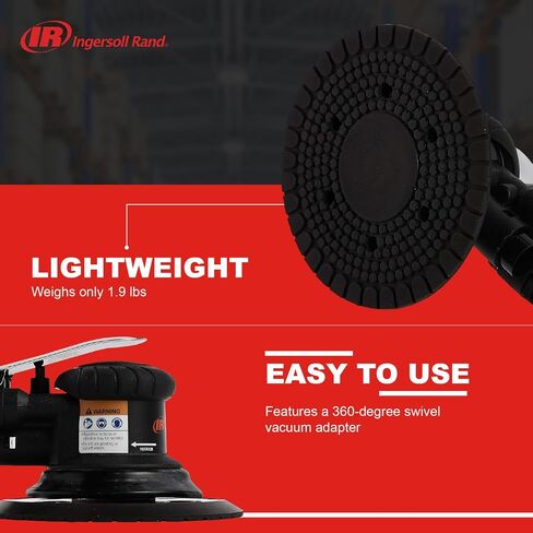 Ingersoll Rand 300G EDGE Series Random Orbital Air Sander | Features a 6" diameter sanding pad and 10,000 rpm for fast, smooth surface preparation in Kuwait