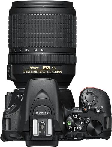 Nikon 1577 D5600 DX-Format Digital SLR with AF-S DX NIKKOR 18-140mm f/3.5-5.6G ED VR Lens, Black (Renewed) in Kuwait