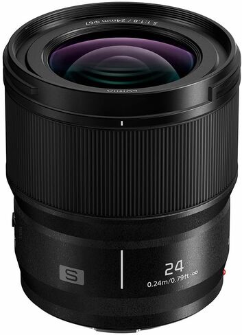 Panasonic LUMIX S 24mm f/1.8 Lens for L Mount, Bundle with Vanguard VEO 3 GO 235AB Al Travel Tripod T-50 Ball Head, 67mm Filter Kit, Cleaning in Kuwait