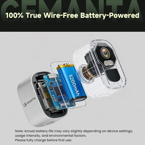 كاميرات مراقبة Solor 4MP لاسلكية في الهواء الطلق، لا يتطلب الاشتراك، واي فاي ثنائي النطاق 2.4G/5G، إنذار صفارات الإنذار لاكتشاف الحركة بالذكاء الاصطناعي، صوت ثنائي الاتجاه، رؤية ليلية كاملة الألوان، عمر البطارية 3 أشهر in Kuwait