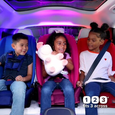 Diono Radian 3R, All-in-One Convertible Car Seat, Rear and Forward Facing, 10 Years 1 Car Seat, Slim Fit 3 Across, Pink Cotton Candy in Kuwait