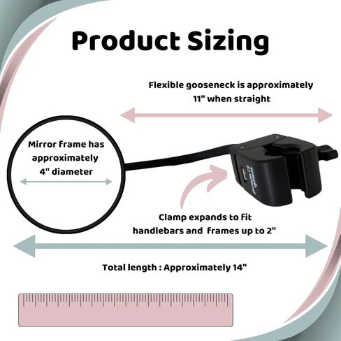 Stroller Mirror - See Your Baby's Face on Stroller Walks. Stroller Accessories to Connect & Engage in Pram or Stroller. Universal Stroller Attachment. (Pramglam OG) in Kuwait