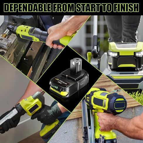 VINIDA 2-Pack 3.6Ah P102 Replacement for Ryobi 18V Battery High Performance P103 P104 P105 P107 P108 Compatible with Ryobi Battery Cordless Power Tools and Chargers in Kuwait
