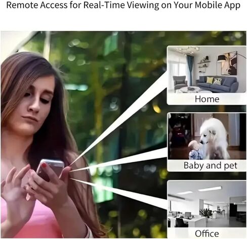 Hidden Camera Clock 1080P Wireless spy Camera Indoor Security Nanny Camera with Motion Detection Home Security Device in Kuwait