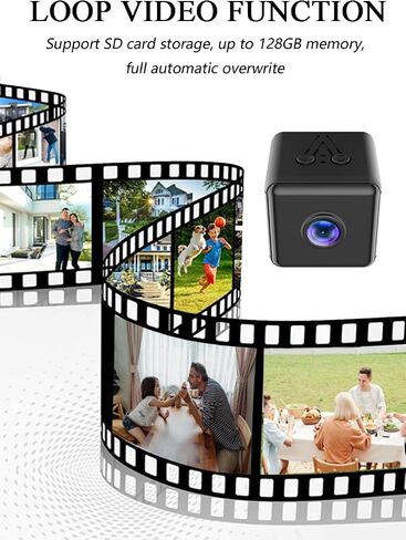 Spy Camera Hidden Camera WiFi,HD1080P Mini Wireless Camera, Small Motion Detection Camera, Night Vision Cameras for Home Security with App in Kuwait