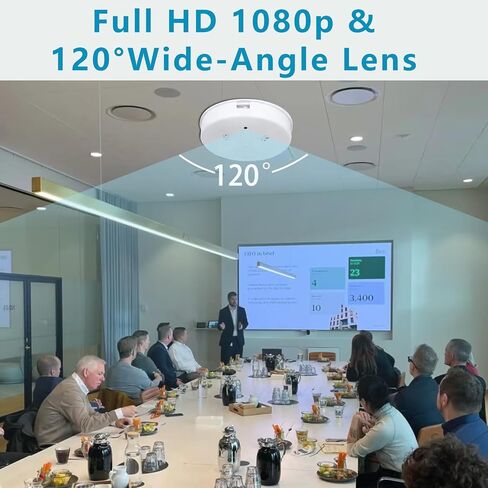 1080P HD WiFi Smoke Detector Security Camera, Night Vision, App Remote View | Real-time remote monitoring via phone App, easy setup, suitable for home, office, garage and shop surveillance in Kuwait